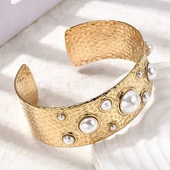 304 Stainless Steel Open Cuff Bangles&nbsp;BJEW-K264-05G
