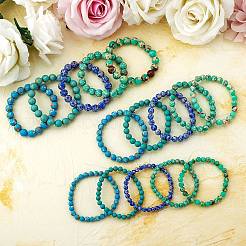 3Pcs 3 Size Synthetic Imperial Jasper Round Beaded Stretch Bracelets Set&nbsp;BJEW-SW00064-33