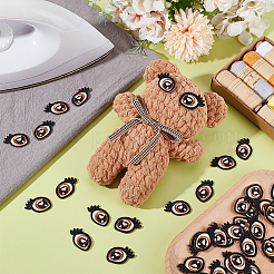 20 Pairs Polyester Clothing Patches&nbsp;DIY-PH0034-98A-01