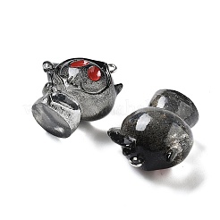 Halloween Theme Baking Paint Resin Pendants&nbsp;RESI-G103-01A