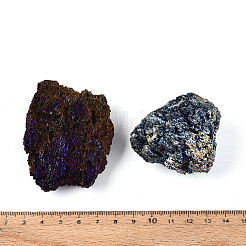 10Pcs Electroplated Natural Coal Quartz Geode Cornucopia Mineral Specimen&nbsp;G-N347-15