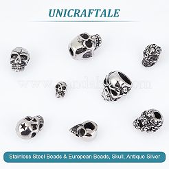 304 Stainless Steel Beads & European Beads&nbsp;STAS-UN0001-67AS