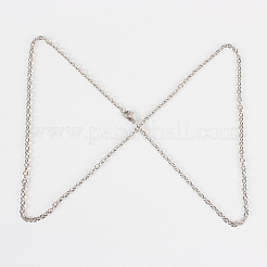 Tarnish Resistant 304 Stainless Steel Cable Chain Necklace Making&nbsp;STAS-P045-06P