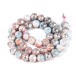 Anti-Tarnish Electroplate Glass Beads Strands&nbsp;GLAA-N010-10mm-16