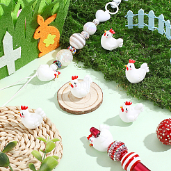 12Pcs Easter Silicone Beads&nbsp;SIL-PA0001-60