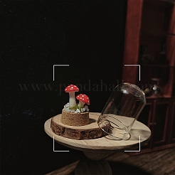 Resin Mushroom Bell Jar Model&nbsp;PW-WG8B3E0-01