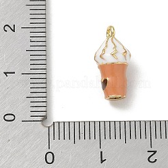 Brass Enamel Pendants&nbsp;KK-CBA1717-02G-02
