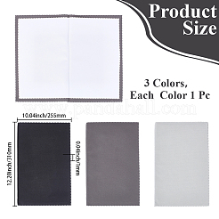 3Pcs 3 Colors Silver Polishing Cloth&nbsp;TOOL-CY0001-07