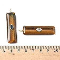 Natural Tiger Eye Pendants&nbsp;G-H318-03G-02