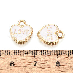 Light Gold Tone Alloy Enamel Charms&nbsp;FIND-N011-20KCG