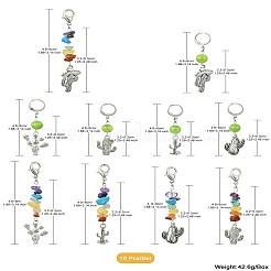 Natural & Synthetic Gemstone Pendant Decorations&nbsp;HJEW-CJ00024