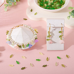 250Pcs 5 Colors Transparent Acrylic Charms&nbsp;TACR-TA0001-68