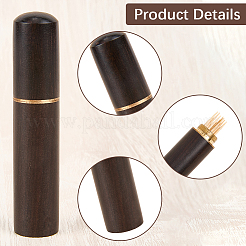3pcs 3 Colors Sandalwood Leather Craft Sewing Needles Case Box&nbsp;AJEW-GF0011-72