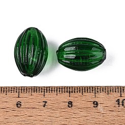 Handmade Ribbed Lampwork Beads&nbsp;LAMP-N042-01F