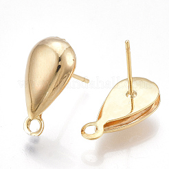 Brass Stud Earring Findings&nbsp;X-KK-T038-467G