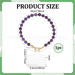 1Pc PVC & Zinc Alloy & Natural Amethyst Beads Mobile Straps&nbsp;AJEW-PH0001-50B