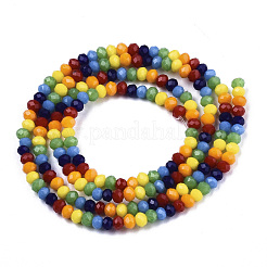 6 Solid Colors Glass Beads Strands&nbsp;GLAA-N041-002