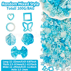 Opaque ABS Plastic Beads&nbsp;FIND-TAC0016-33B
