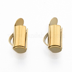 304 Stainless Steel Slide On End Clasp Tubes&nbsp;STAS-S115-01B-G