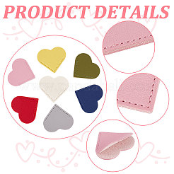 16Pcs 8 Colors PU Leather Bookmarks&nbsp;AJEW-GF0007-08