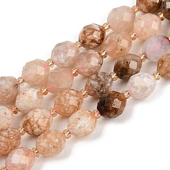 Natural Cherry Blossom Agate Beads Strands&nbsp;G-N342-149I-18
