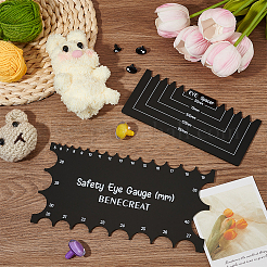 1 Set 2Pcs Acrylic Safety Eye Gauge Rool&nbsp;DIY-BC0014-12