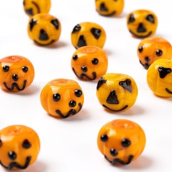 20Pcs 2 Style Autumn Theme Handmade Lampwork Beads&nbsp;LAMP-LS0001-02