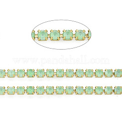 Brass Rhinestone Strass Chains&nbsp;CHC-N017-003B-C01