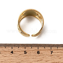 Religion 201 Stainless Steel with Rhinestone Open Cuff Rings for Men&nbsp;RJEW-Z135-01G