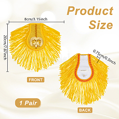 Polyester Tassel Epaulettes&nbsp;AJEW-WH0481-519B-01