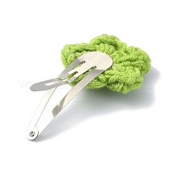 Handmade Cotton Knitting Ornament Iron Snap Hair Clips for Girls&nbsp;PHAR-JH00090-01