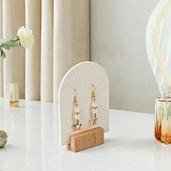 4 Bags Arch Shaped Acrylic Couple Earring Display Stands&nbsp;EDIS-SC0001-15A