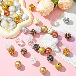 50 Pcs DIY Resin Rhinestone Graduated Beads Bracelets Making Kits&nbsp;DIY-CJ0002-47