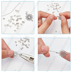 925 Sterling Silver Bead Tips Knot Covers&nbsp;STER-BBC0005-94A-S