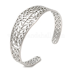 Non-Tarnish 304 Stainless Steel Cuff Bangles&nbsp;BJEW-K267-04P