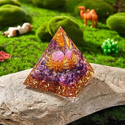Amethyst Crystal Pyramid Decorations&nbsp;JX073A