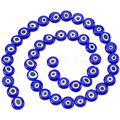 Handmade Evil Eye Lampwork Beads Strands&nbsp;LAMP-PA0001-50A