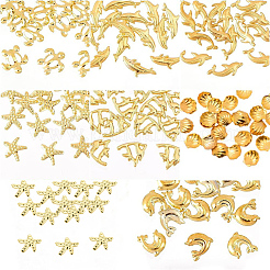 120Pcs 8 Style Alloy Cabochons&nbsp;MRMJ-OC0002-73