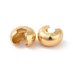 304 Stainless Steel Crimp Beads Covers&nbsp;LS-STAS-P239-34G-02