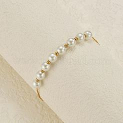 Round Imitation Pearl Beaded Bracelets&nbsp;LN2093