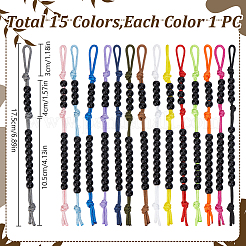 15Pcs Acrylic Pace Counter Beads for Land Navigation&nbsp;HJEW-DR00085