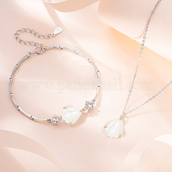 4Pcs 4 Styles Rack Plating Brass Pave Shell Pendants&nbsp;KK-GO0001-66