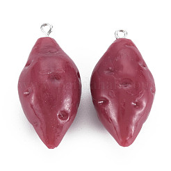 Opaque Resin Pendants&nbsp;RESI-S356-073