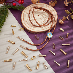 16Pcs Brass Bolo Tie Slide Clasps&nbsp;KK-NB0004-19