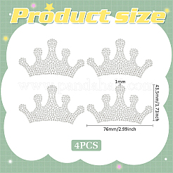 Crown Hotfix Rhinestone&nbsp;DIY-WH0622-047B