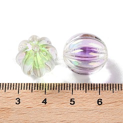 UV Plating Rainbow Iridescent Acrylic Beads&nbsp;OACR-H112-16A