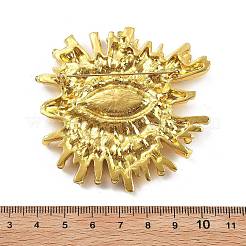 Evil Eye Alloy Rhinestone Brooches for Backpack Clothes&nbsp;JEWB-A030-01G