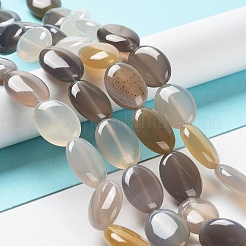 Natural Grey Agate Beads Strands&nbsp;G-L164-A-37