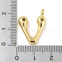 Rack Plating Brass Micro Pave Cubic Zirconia Pendants&nbsp;KK-A200-24G-V