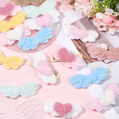50Pcs 10 Styles Wing Imitation Rabbit Hair Ornament Accessories&nbsp;DIY-SC0032-27